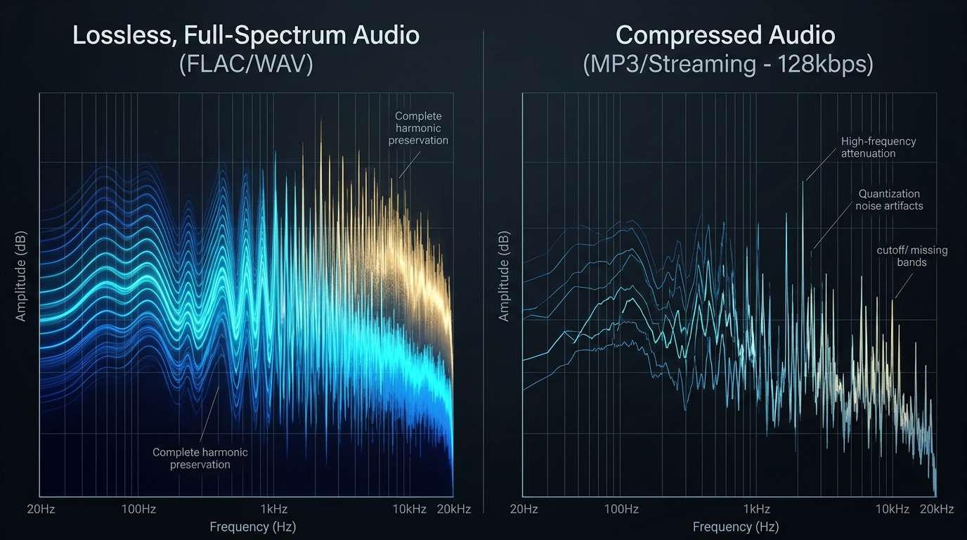 Audio compression comparison